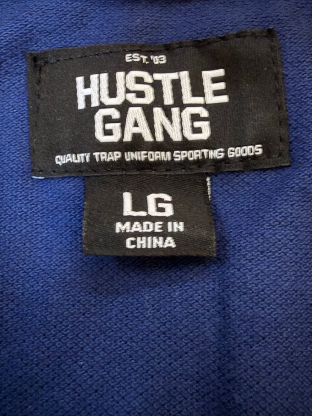 Hustle Gang Men's Big Mood Colorblock Polo Shirt Size Large L Trap Uniform Bear - Picture 8 of 13